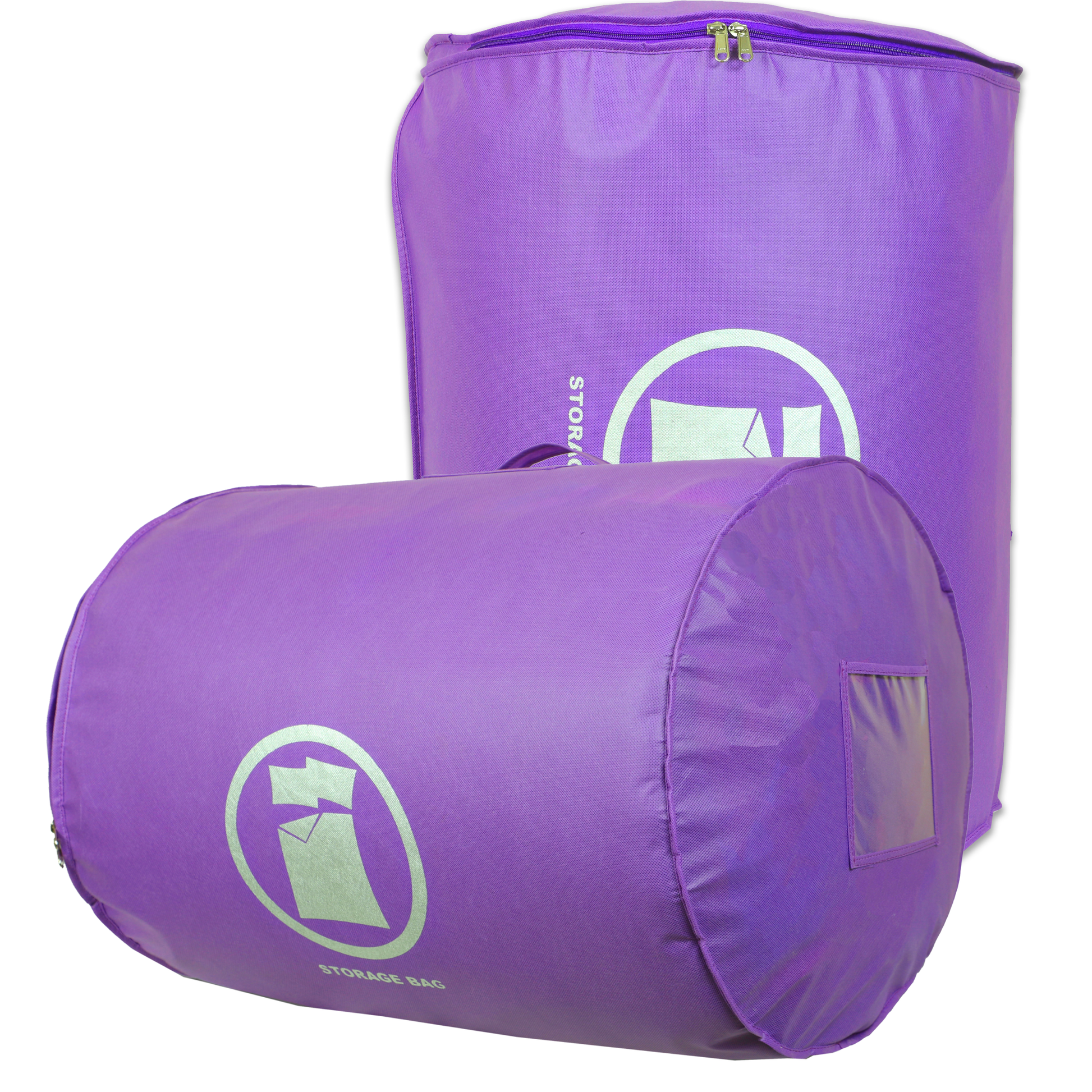Purple breathable duvet bag white background - Goal Winners