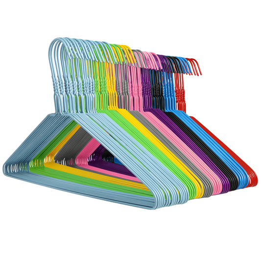 Rainbow Wire Coat Hangers - Plain