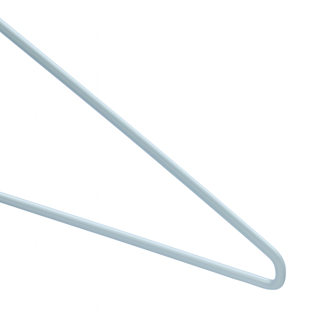 Premium White Metal Coat Hangers 10 Gauge - Plain