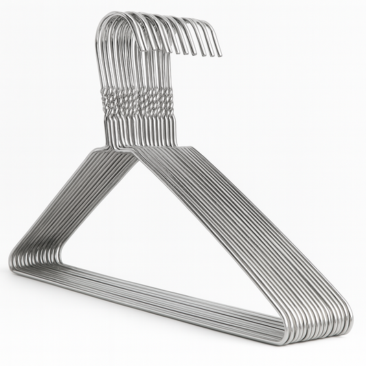 Galvanised Metal Coat Hangers - Plain