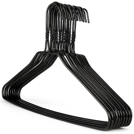 Black Metal Shirt Hangers - 14.5G