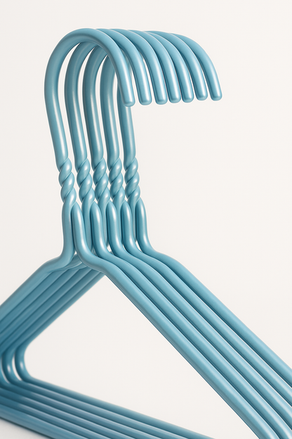 Premium White Metal Coat Hangers 10 Gauge - Plain