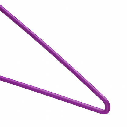 Purple Metal Coat Hangers - Plain
