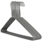 Grey Metal Coat Hangers - Plain