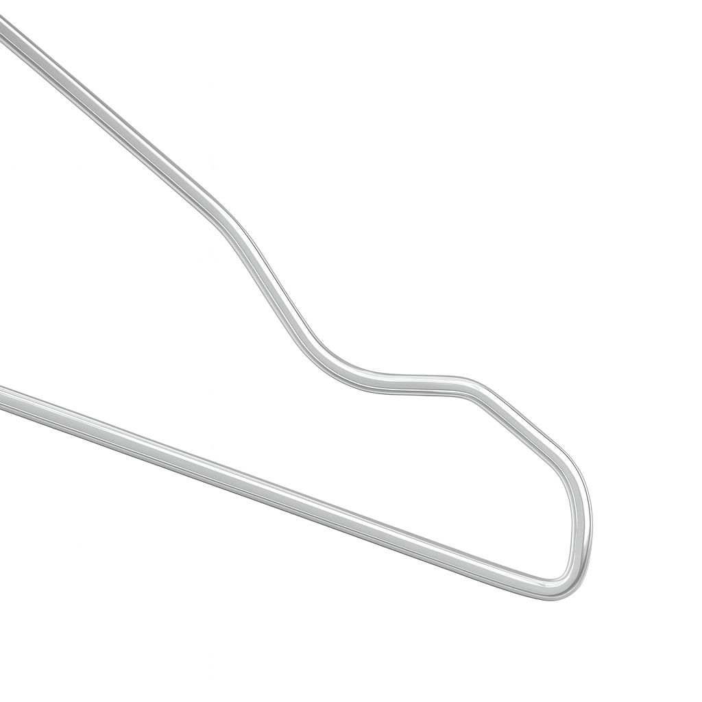 Galvanised Metal Coat Hangers - Notched
