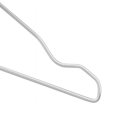 Galvanised Metal Coat Hangers - Notched
