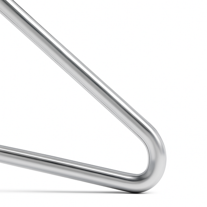 Premium Silver Metal Coat Hangers 10 Gauge - Plain