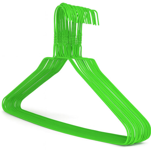 Green Metal Shirt Hangers - 14.5G