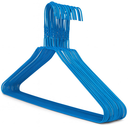Blue Metal Shirt Hangers - 14.5G