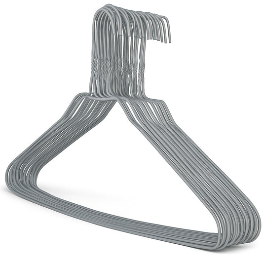 Grey Metal Shirt Hangers - 14.5G