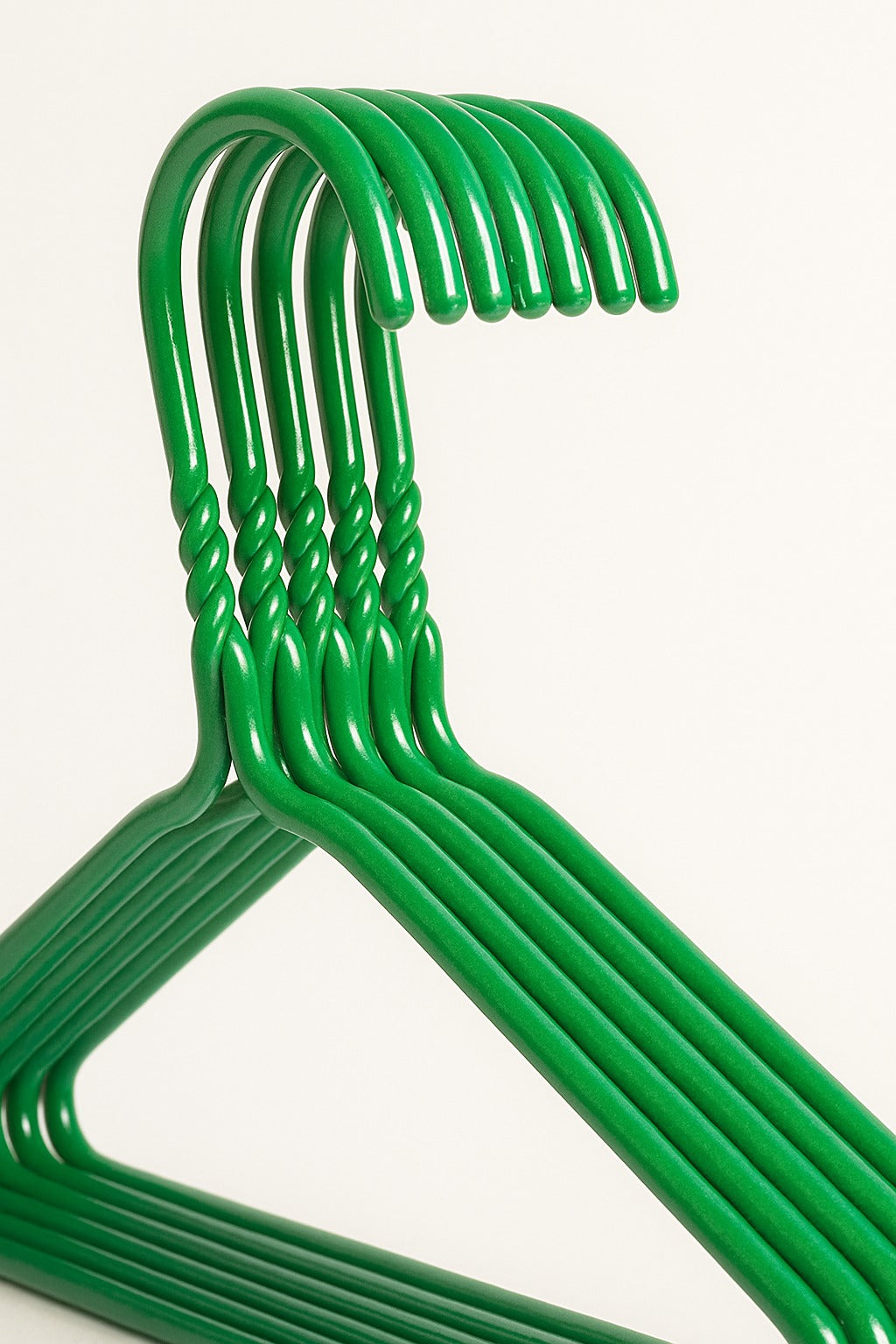 Premium Green Metal Coat Hangers 10 Gauge - Plain