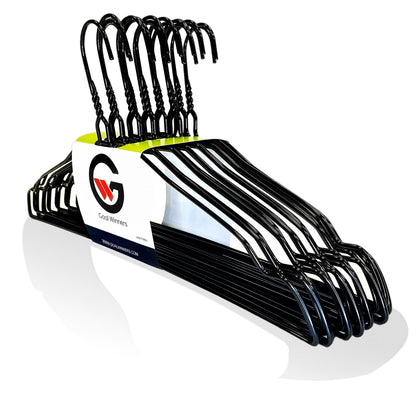 Mainstay 10-Pack Black Plastic Hangers